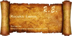 Rucska Emese névjegykártya